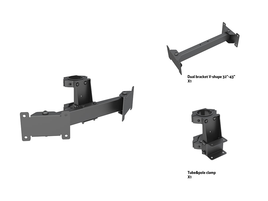 Multibrackets M Pro Series Dual Bracket V-Shape - (32"-43") Mounting Accessory Multibrackets