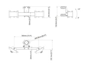 Multibrackets M Pro Series Dual Bracket V-Shape - (32"-43") Mounting Accessory Multibrackets