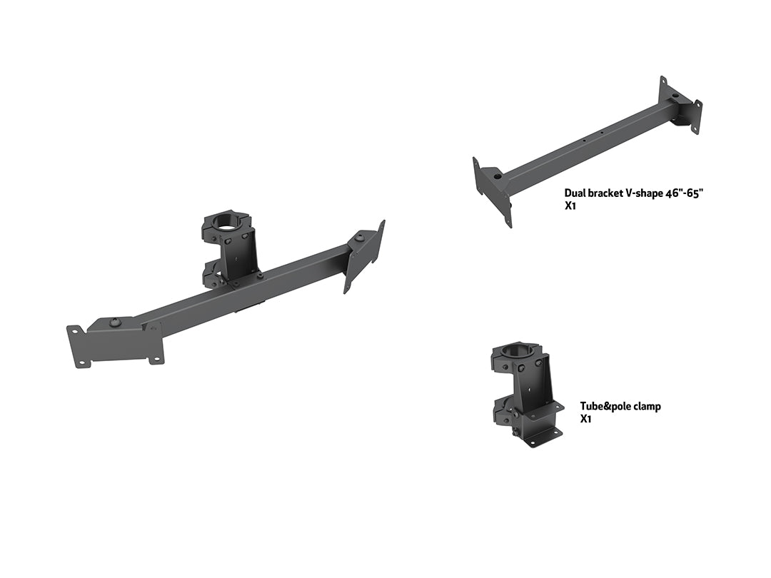 Multibrackets M Pro Series Dual Bracket V-Shape - (46"-65") Mounting Accessory Multibrackets