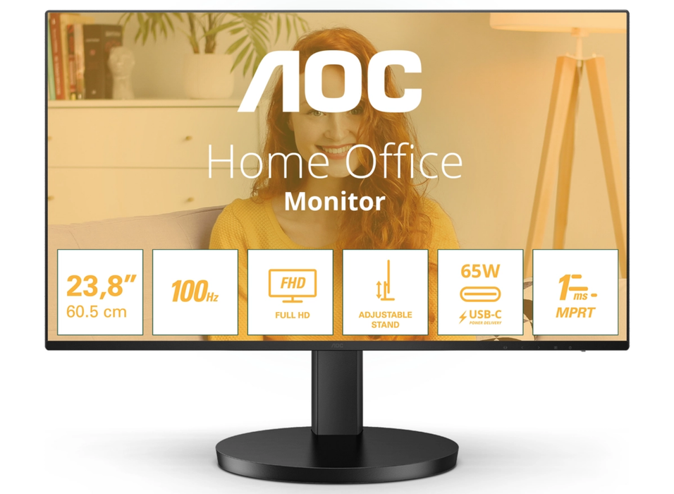 AOC 24B3CF2 23.8" 120Hz 1ms Full HD Desktop Monitor Desktop Monitor AOC