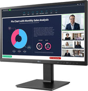 LG 24BP750C-B 23.8" Full HD IPS Monitor with Built-in Webcam Desktop Monitor LG