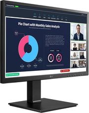 LG 24BP750C-B 23.8" Full HD IPS Monitor with Built-in Webcam Desktop Monitor LG