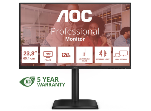 AOC 24E4CV 23.8" 120Hz 4ms Full HD Desktop Monitor Desktop Monitor AOC