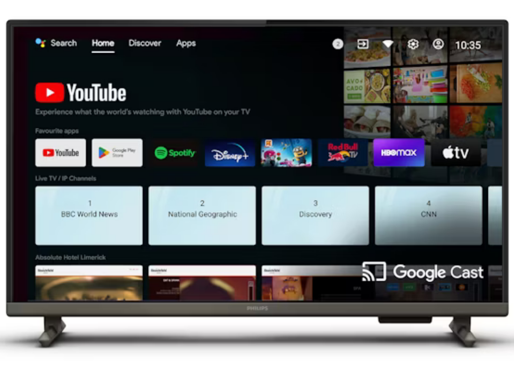 Philips 24HFL4518/12 24" Professional Hospitality TV with Google Cast™ Hotel TV Philips