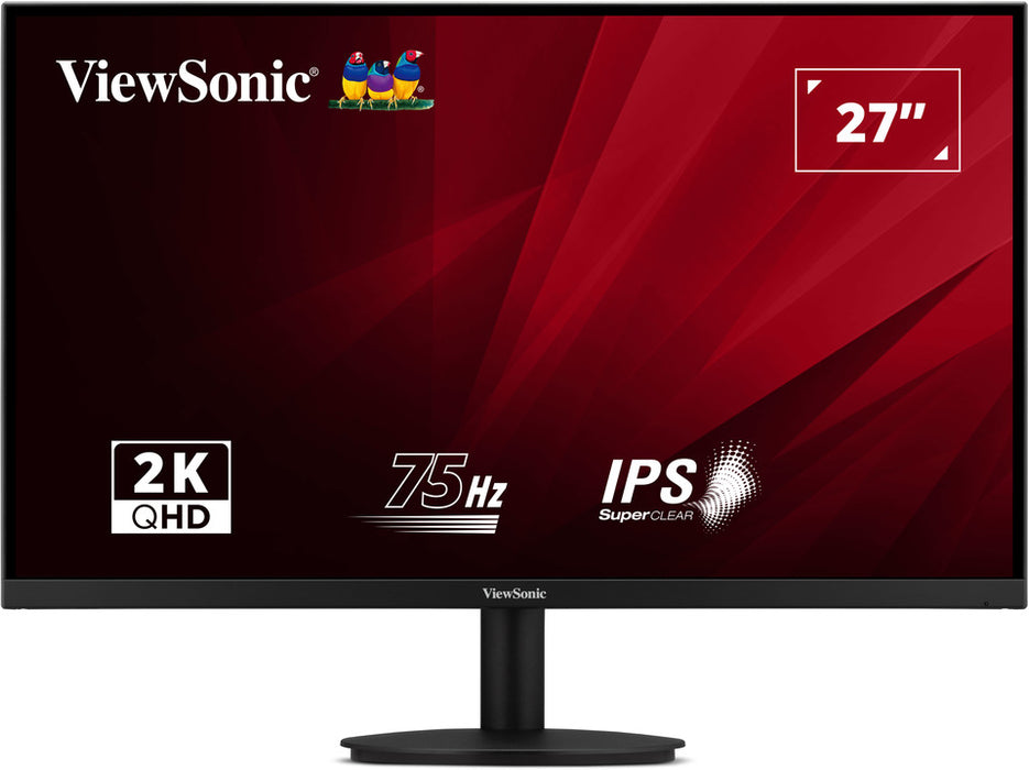 ViewSonic VA2708-2K-HD-2 27” 75Hz QHD Monitor with HDMI & DisplayPort Desktop Monitor ViewSonic