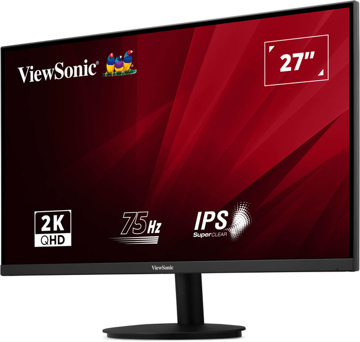 ViewSonic VA2708-2K-HD-2 27” 75Hz QHD Monitor with HDMI & DisplayPort Desktop Monitor ViewSonic