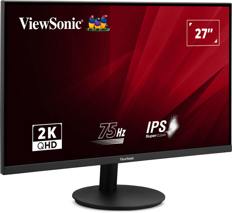 ViewSonic VA2708-2K-HD-2 27” 75Hz QHD Monitor with HDMI & DisplayPort Desktop Monitor ViewSonic