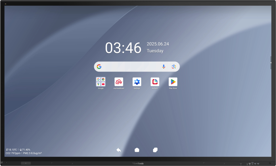 ViewSonic IFP8663-2C 86“ 4K PCAP Touch EDLA Certified Interactive Display Viewsonic Interactive Touchscreen Display ViewSonic