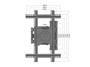 Multibrackets MBFC1FP M Floor to Ceiling Display Mount Pro - Up to 40"-65" Display Floor to Ceiling Display Mount Multibrackets