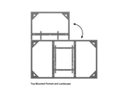 Multibrackets M Pro Series Enclosure 85" Wall Slim Large Black Signage Display Enclosures Multibrackets