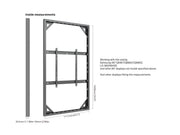 Multibrackets M Pro Series Enclosure 85" Wall Slim Large Black Signage Display Enclosures Multibrackets