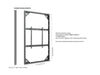 Multibrackets M Pro Series Enclosure 85" Wall Slim Large Black Signage Display Enclosures Multibrackets