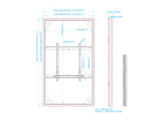 Multibrackets M Pro Series Enclosure 85" Wall Slim Large Black Signage Display Enclosures Multibrackets