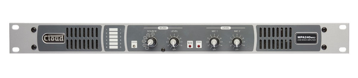 Cloud Electronics MPA240MK2EK 240W Integrated Mixer Amplifier Audio Amplifier Cloud Electronics
