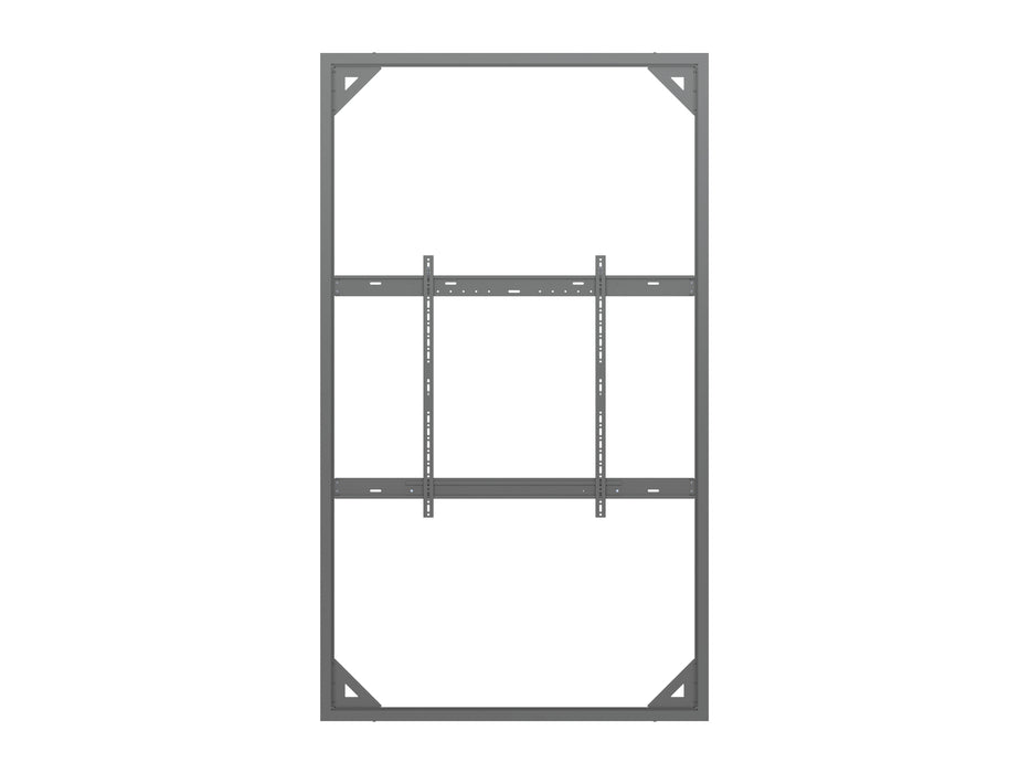 Multibrackets M Pro Series Enclosure 115" Wall Slim Large Black Signage Display Enclosures Multibrackets
