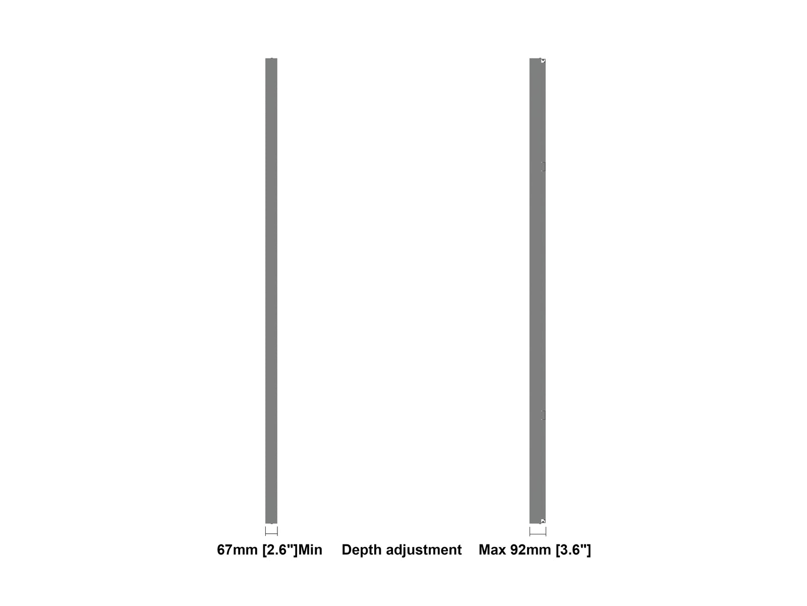 Multibrackets M Pro Series Enclosure 115" Wall Slim Large Black Signage Display Enclosures Multibrackets