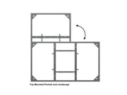 Multibrackets M Pro Series Enclosure 115" Wall Slim Large Black Signage Display Enclosures Multibrackets