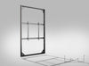 Multibrackets M Pro Series Enclosure 115" Wall Slim Large Black Signage Display Enclosures Multibrackets