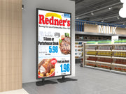 Multibrackets M Pro Series Enclosure 115" Wall Slim Large Black Signage Display Enclosures Multibrackets