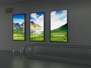 Multibrackets M Pro Series Enclosure 115" Wall Slim Large Black Signage Display Enclosures Multibrackets