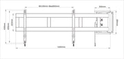 Multibrackets 48" - 69" M Universal 180 Degrees Large Swing Arm | 7350073732647 Wall Mount Bracket Multibrackets