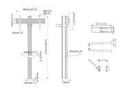 Multibrackets M Pro Fixed Floor to Wall Column For 55"-86" Screens | 7340234812653