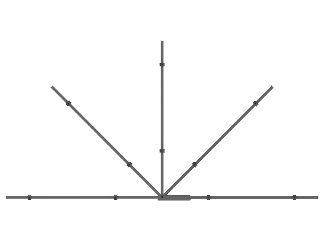 Multibrackets 70" - 86" M Universal Swing Arm 180 Degrees X-Large Black Wall Mount Bracket Multibrackets
