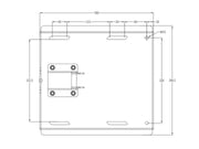 Multibrackets 70" - 86" M Universal Swing Arm 180 Degrees X-Large Black Wall Mount Bracket Multibrackets