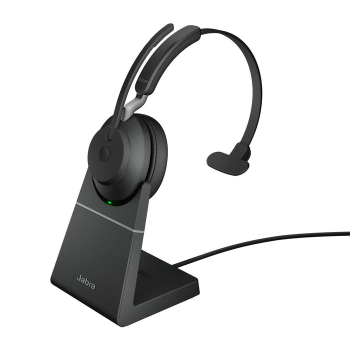 Jabra Evolve2 65 USB Type-A UC Mono Headset with Charging Stand | 26599-889-989