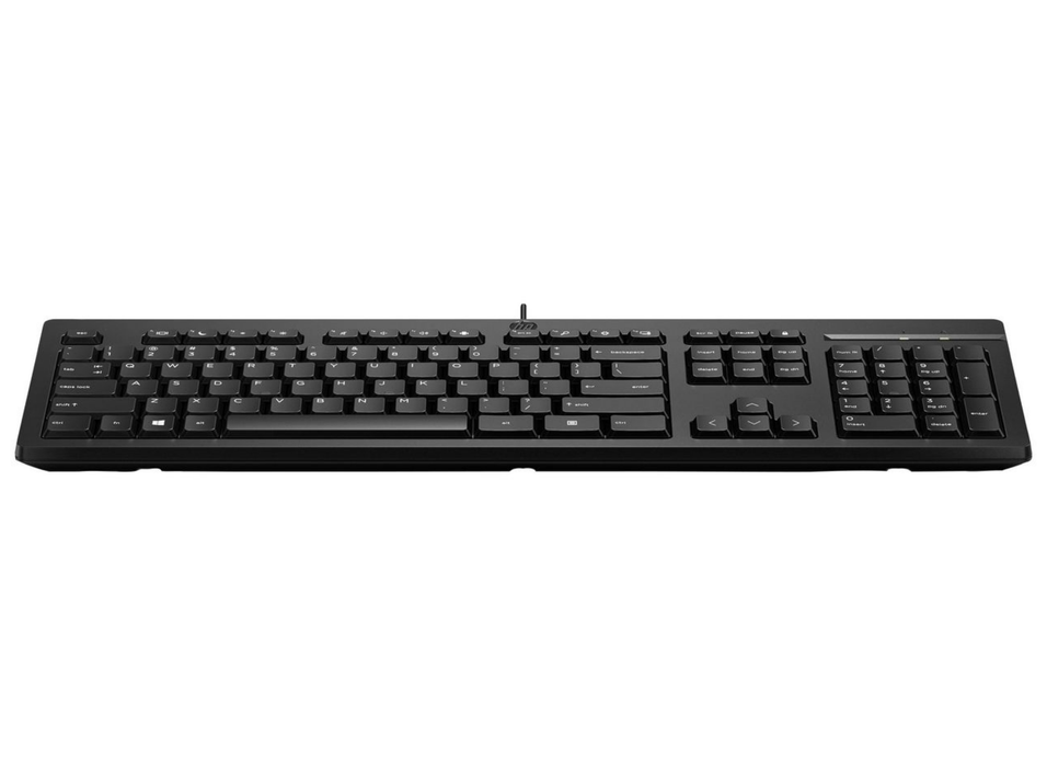 HP 125 Wired USB Keyboard – Full-Size Norwegian Layout (Black) | 266C9AA#ABN