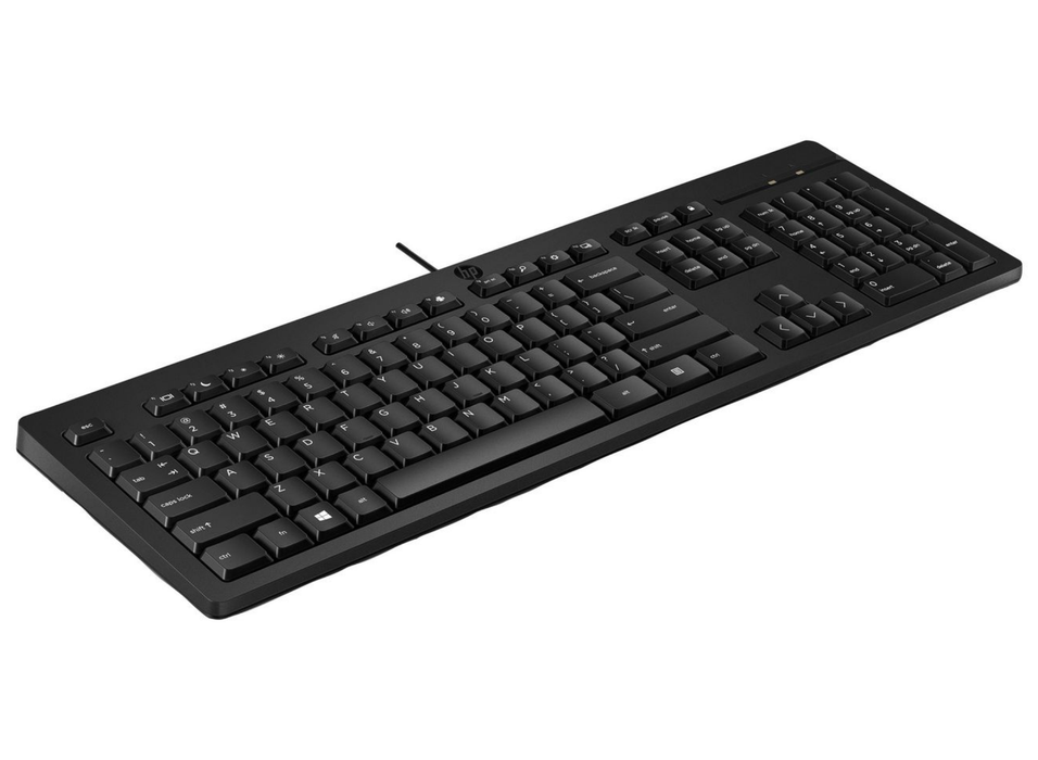 HP Wired USB Keyboard – Full-Size Business Keyboard with Numeric Keypad | 266C9AA#ABZ