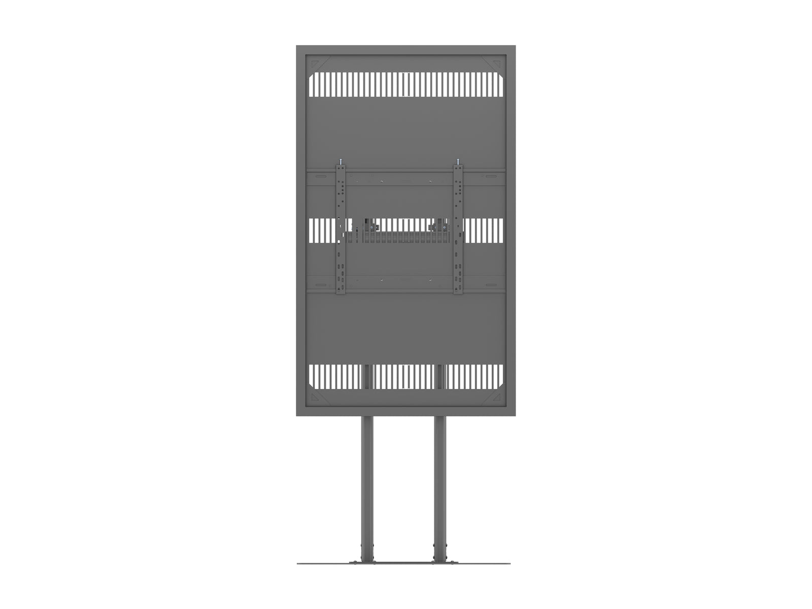 Multibrackets M Pro Series Enclosure 65" Dual Pole Floorbase Signage Display Enclosures Multibrackets