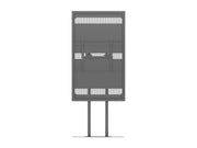 Multibrackets M Pro Series Enclosure 65" Dual Pole Floorbase Signage Display Enclosures Multibrackets