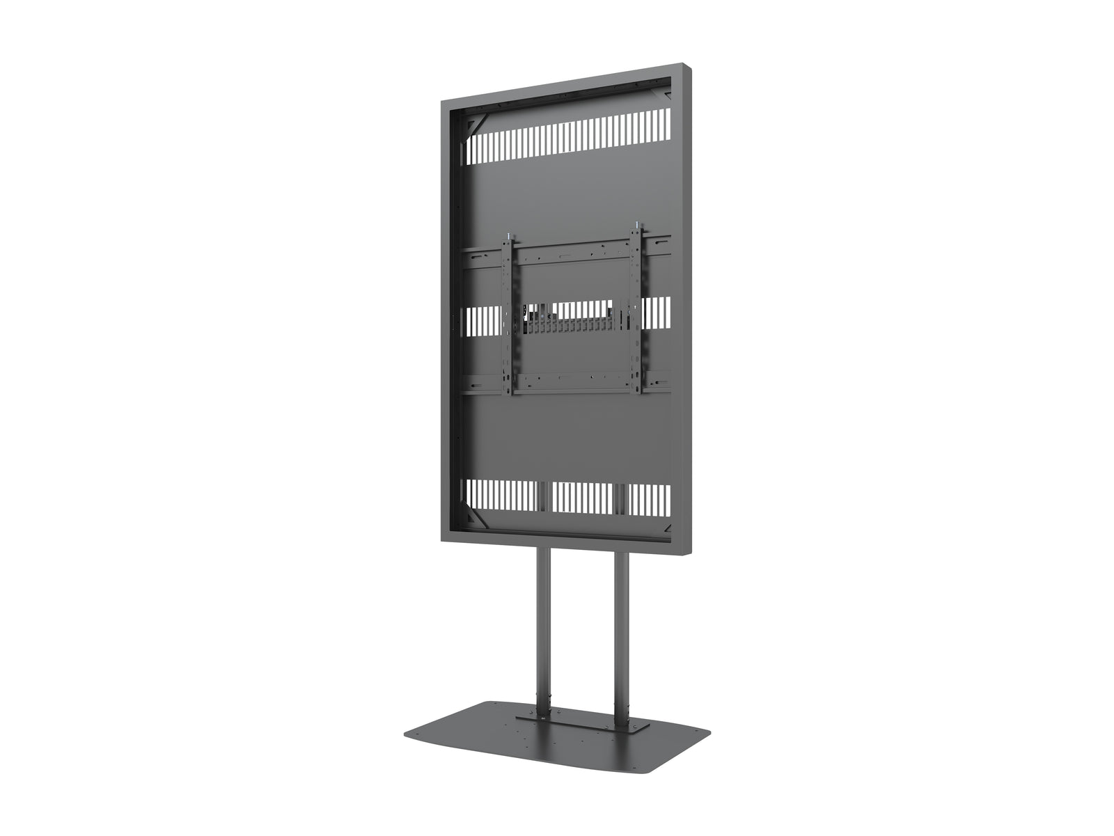 Multibrackets M Pro Series Enclosure 65" Dual Pole Floorbase Signage Display Enclosures Multibrackets