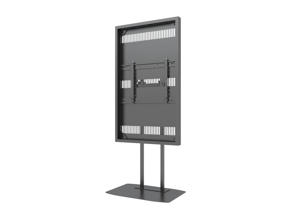 Multibrackets M Pro Series Enclosure 65" Dual Pole Floorbase Signage Display Enclosures Multibrackets
