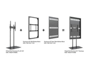Multibrackets M Pro Series Enclosure 65" Dual Pole Floorbase Signage Display Enclosures Multibrackets