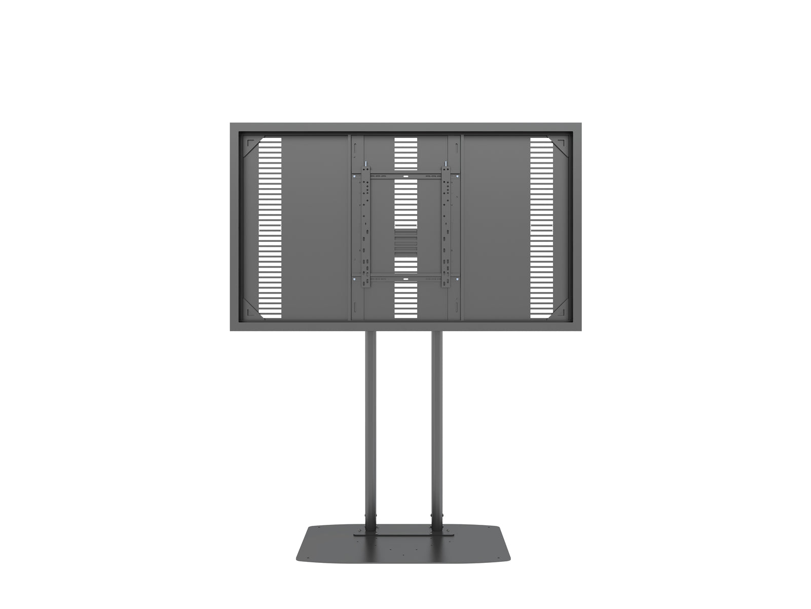 Multibrackets M Pro Series Enclosure 65" Dual Pole Floorbase Signage Display Enclosures Multibrackets