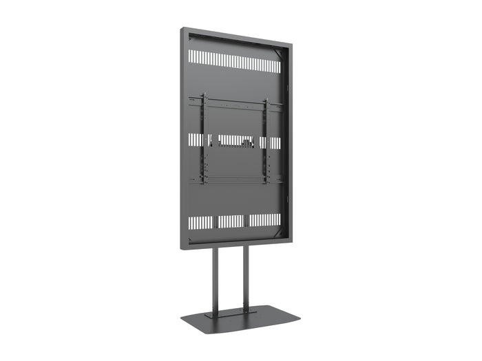 Multibrackets M Pro Series Enclosure 75" Dual Pole Floorbase Signage Display Enclosures Multibrackets