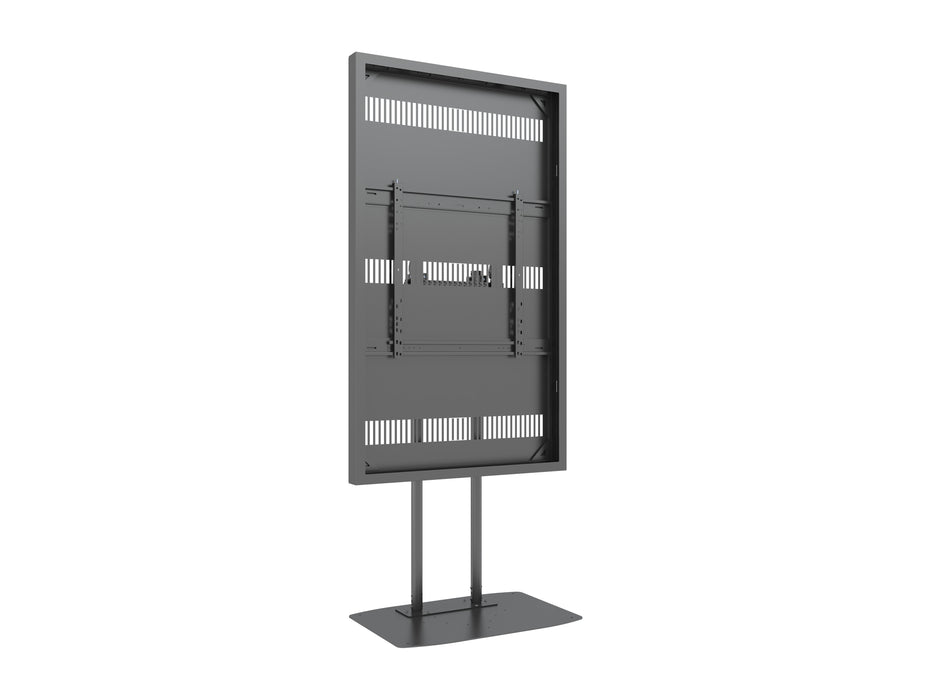 Multibrackets M Pro Series Enclosure 75" Dual Pole Floorbase Signage Display Enclosures Multibrackets