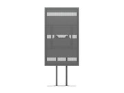 Multibrackets M Pro Series Enclosure 75" Dual Pole Floorbase Signage Display Enclosures Multibrackets