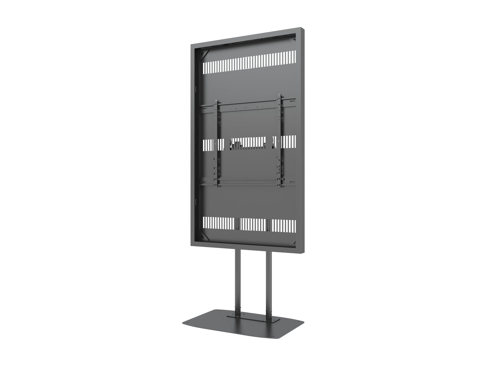 Multibrackets M Pro Series Enclosure 75" Dual Pole Floorbase Signage Display Enclosures Multibrackets
