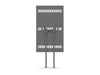 Multibrackets M Pro Series Enclosure 75" Dual Pole Floorbase Signage Display Enclosures Multibrackets