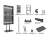Multibrackets M Pro Series Enclosure 75" Dual Pole Floorbase Signage Display Enclosures Multibrackets