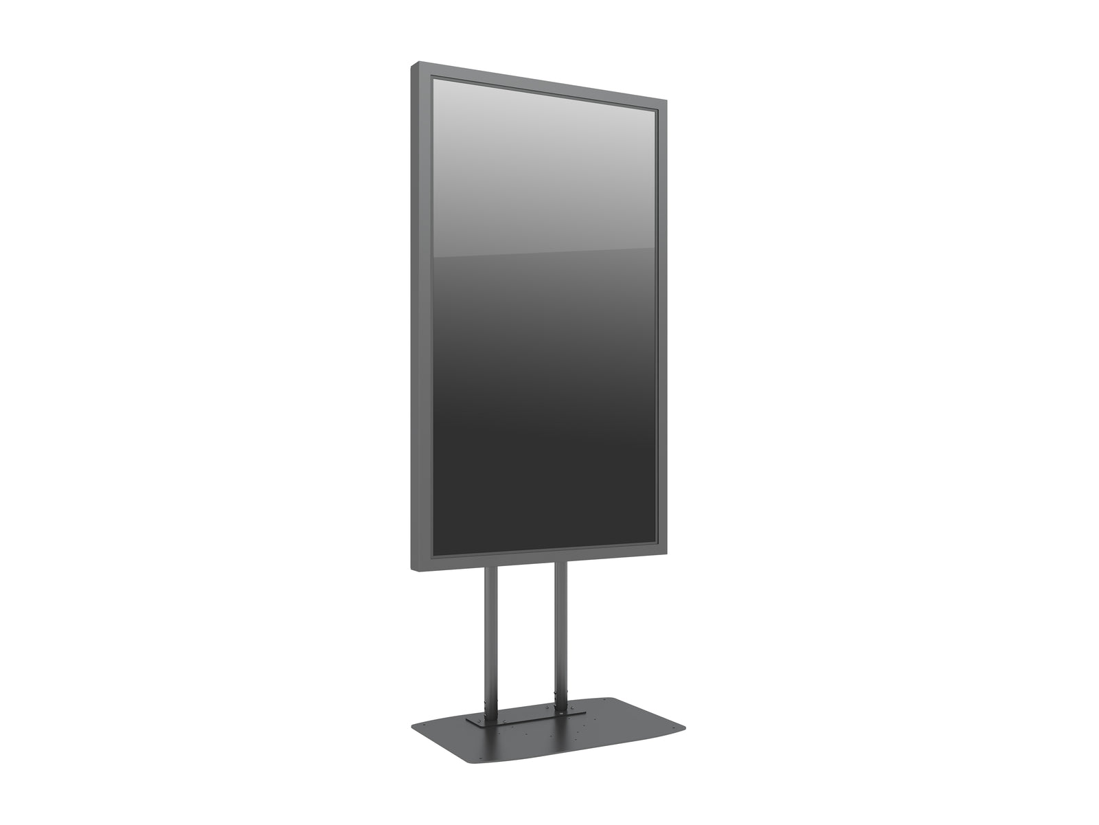 Multibrackets M Pro Series Enclosure 75" Dual Pole Floorbase Signage Display Enclosures Multibrackets