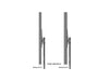 Multibrackets M Pro Series Enclosure 75" Dual Pole Floorbase Signage Display Enclosures Multibrackets