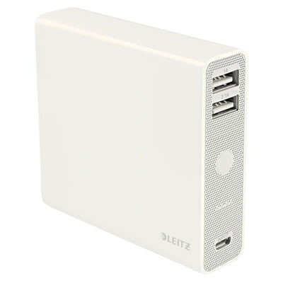 Leitz Complete USB 12000 Power Bank White Lithium-Ion (Li-Ion) 12000 mAh | 65280001 Leitz Power Bank Leitz