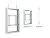 Multibrackets M Pro Series Enclosure 50" Wire Medium B2B White Signage Display Enclosures Multibrackets