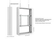 Multibrackets M Pro Series Enclosure 50" Wire Medium B2B White Signage Display Enclosures Multibrackets