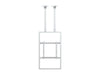 Multibrackets M Pro Series Enclosure 50" Ceilingmount Medium B2B White Signage Display Enclosures Multibrackets