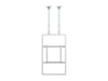 Multibrackets M Pro Series Enclosure 50" Ceilingmount Medium B2B White Signage Display Enclosures Multibrackets